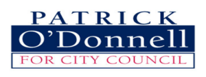 Patrick O’Donnell city council campaign logo
